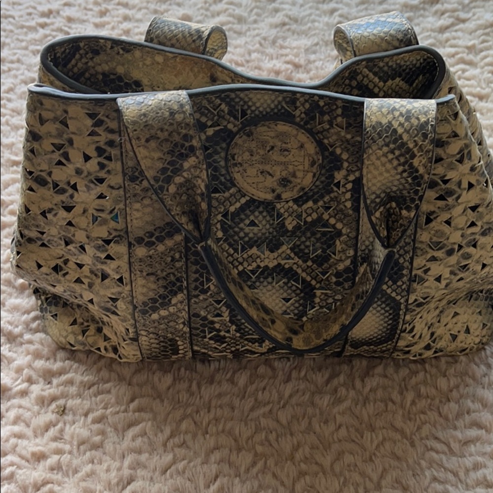 Tory Burch hang bag snakeskin